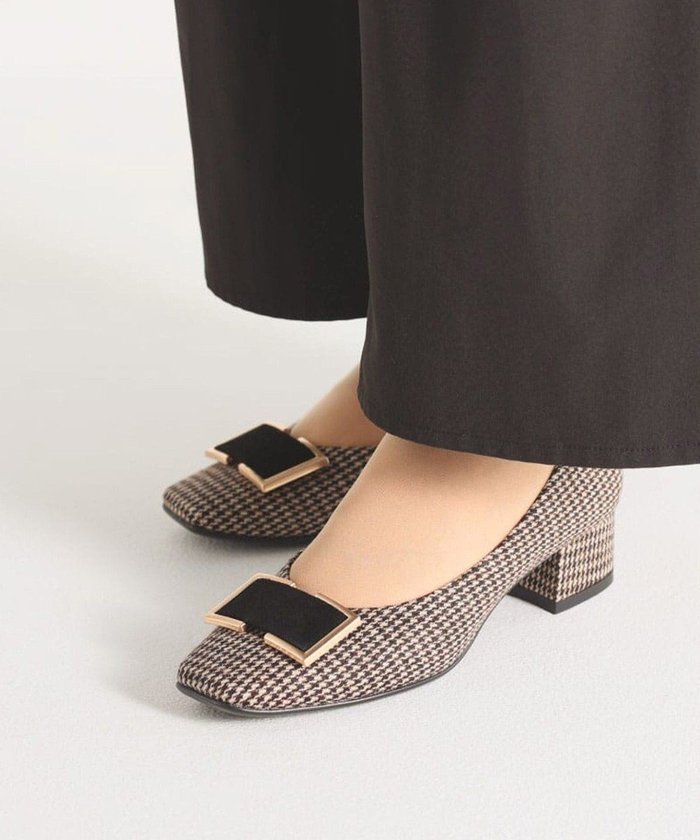 【リーガル フットコミュニティ/REGAL FOOT COMMUNITY】の【リーガルレディース】F53R スクエアトウパンプス パンプス インテリア・キッズ・メンズ・レディースファッション・服の通販 founy(ファニー) https://founy.com/ ファッション Fashion レディースファッション Fashion for Women インソール Shoe Insole クッション Cushion, Throw Pillow チェック Check, Plaid, Tartan ファブリック Fabric, Textile フィット Fit, Slim Fit モチーフ Motif, Design Theme エレガント 上品 Elegant |ID: prp329100004657672 ipo3291000000033800337