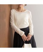 【組曲/KUMIKYOKU】のチュールフロッキー カットソー 人気、トレンドファッション・服の通販 founy(ファニー) ファッション Fashion レディースファッション Fashion for Women トップス・カットソー Cut & Sew Tops シャツ・ブラウス・オフィスカジュアル Elegant Blouses & Button-Ups ロングTシャツ・Tシャツ Longline T-Shirts & Tees カットソー・ベーシックTシャツ Cut-and-Sewn Tops / Stretch Tees & Basics インナー Innerwear カットソー Cut and Sewn Top ギャザー Gathered, Ruffled センター Center, Center Line チュール Tulip, Tulip Motif トレンド Trend, Trending Now フラット Flat, Flat Shoes ベロア Velour, Soft Velvet 羽織 Haori, Light Jacket A/W・秋冬 Autumn/Winter おすすめ Recommended / Our Picks thumbnail アイボリー系|ID: prp329100004657709 ipo3291000000033846131
