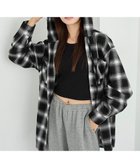 【ウィゴー/WEGO】の【25年秋冬新作】チェックフードBIGネルシャツ ブラック|ID: prp329100004657729 ipo3291000000033710247