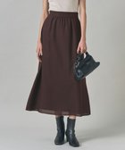 【アイシービー/iCB】の【洗える】 シアービエラ フレアスカート ダークブラウン系|ID: prp329100004657758 ipo3291000000033710315