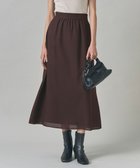 【アイシービー/iCB】の【洗える】 シアービエラ フレアスカート ダークブラウン系|ID: prp329100004657758 ipo3291000000035515305