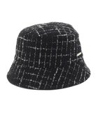 【ムーンバット/MOONBAT】のFURLA 【日本製】チェックツイード バケットハット ブラック|ID: prp329100004658025 ipo3291000000034301234