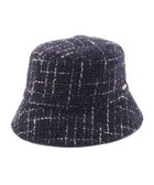 【ムーンバット/MOONBAT】のFURLA 【日本製】チェックツイード バケットハット ダークパープル|ID: prp329100004658025 ipo3291000000034301240
