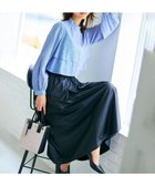 【組曲/KUMIKYOKU】のレザーライクライト タックギャザースカート ブラック系|ID: prp329100004658032 ipo3291000000033712362