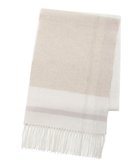 【ムーンバット/MOONBAT】のFURLA ウール混ラメ入りブロックチェックストールマフラー/幅30cm オフホワイト|ID: prp329100004658099 ipo3291000000033713099