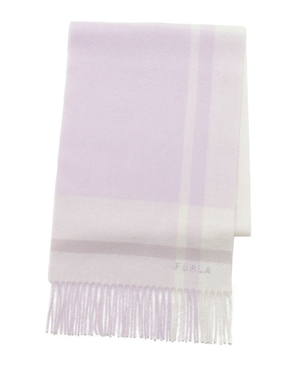 【ムーンバット/MOONBAT】のFURLA ウール混ラメ入りブロックチェックストールマフラー/幅30cm インテリア・キッズ・メンズ・レディースファッション・服の通販 founy(ファニー) 　ファッション　Fashion　レディースファッション　Fashion for Women　ストール　Soft & Warm Scarves　マフラー・スヌード / 冬小物の定番　Scarves & Mufflers　おすすめ　Recommended / Our Picks　イタリア　Italy　エレガント 上品　Elegant　コレクション　Collection, Seasonal Line　スヌード　Snood, Infinity Scarf　スリム　Slim, Slim Fit　チェック　Check, Plaid, Tartan　パターン　Pattern, Design Print　フリンジ　Fringe, Tassel　ブロック　Block, Solid Block Pattern　マフラー　Scarf, Muffler　A/W・秋冬　Autumn/Winter　ライトパープル|ID: prp329100004658099 ipo3291000000033713102