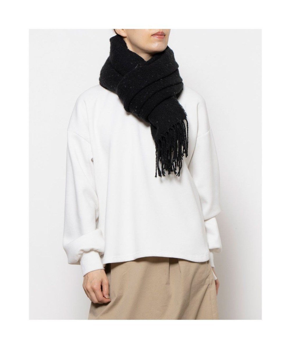 【アンビリオン/UNBILLION】のカシュネ cache nez / リサイクルポリリバーシブルストール インテリア・キッズ・メンズ・レディースファッション・服の通販 founy(ファニー) 　ファッション　Fashion　レディースファッション　Fashion for Women　アクセサリー　Fashion Accessories　ショール　Shawl, Wrap　スカーフ　Scarf, Neckwear　ストール　Stole, Wrap　スヌード　Snood, Infinity Scarf　ハンド　Hand, Handmade　帽子　Hat, Headwear　防寒　Cold Protection, Winter-Ready　マフラー　Scarf, Muffler　モチーフ　Motif, Design Theme　リバーシブル　Reversible, Two-Sided　A/W・秋冬　Autumn/Winter　S/S・春夏　SS, Spring/Summer, Warm Season　再入荷　Restock / Back in Stock　夏　Summer　クリスマス X'mas　Christmas / X'mas　ギフト プレゼント　Gift / Present　ブラック|ID: prp329100004658139 ipo3291000000033713646