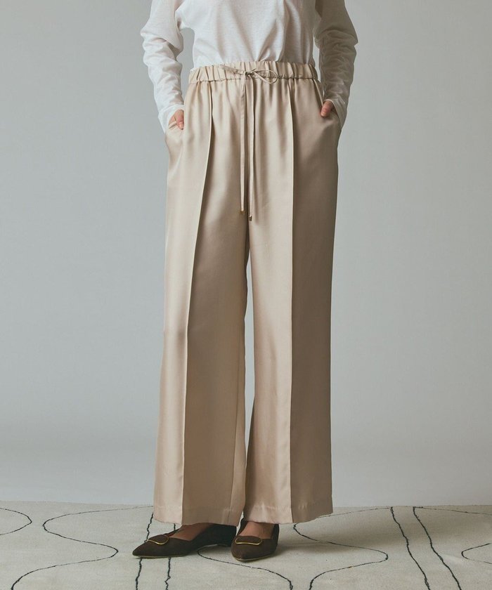 【グレース コンチネンタル/GRACE CONTINENTAL】のシルクツイルイージーパンツ インテリア・キッズ・メンズ・レディースファッション・服の通販 founy(ファニー) https://founy.com/ ファッション Fashion レディースファッション Fashion for Women パンツ Pants & Trousers シルク Silk, 100% Silk シンプル Simple, Minimal セットアップ Set-Up, Coordinated Outfit ラグジュアリー Luxury, Elegant リラックス Relax, Relaxed Fit ワイド Wide, Wide Fit エレガント 上品 Elegant A/W・秋冬 Autumn/Winter |ID: prp329100004658259 ipo3291000000035856769
