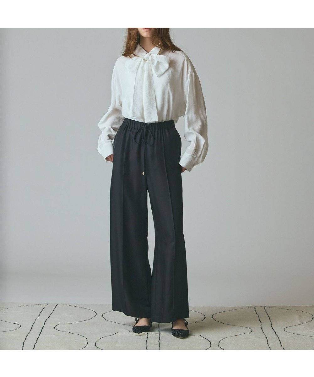 【グレース コンチネンタル/GRACE CONTINENTAL】のシルクツイルイージーパンツ インテリア・キッズ・メンズ・レディースファッション・服の通販 founy(ファニー) 　ファッション　Fashion　レディースファッション　Fashion for Women　パンツ　Pants & Trousers　シルク　Silk, 100% Silk　シンプル　Simple, Minimal　セットアップ　Set-Up, Coordinated Outfit　ラグジュアリー　Luxury, Elegant　リラックス　Relax, Relaxed Fit　ワイド　Wide, Wide Fit　エレガント 上品　Elegant　A/W・秋冬　Autumn/Winter　ブラック|ID: prp329100004658259 ipo3291000000035856773