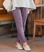 【ティアクラッセ/Tiaclasse】の【洗える】裏起毛ストレッチテーパードパンツ パープル|ID: prp329100004658266 ipo3291000000034289814