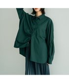 【イェッカ ヴェッカ/YECCA VECCA】のドロストデザインギャザーシャツ 人気、トレンドファッション・服の通販 founy(ファニー) ファッション Fashion レディースファッション Fashion for Women トップス・カットソー Cut & Sew Tops シャツ・ブラウス・オフィスカジュアル Elegant Blouses & Button-Ups おすすめ Recommended / Our Picks ギャザー Gathered, Ruffled バランス Balance, Style Balance フロント Front, Front Design ポケット Pocket, Pocket Detail A/W・秋冬 Autumn/Winter thumbnail Green|ID: prp329100004658559 ipo3291000000034018725