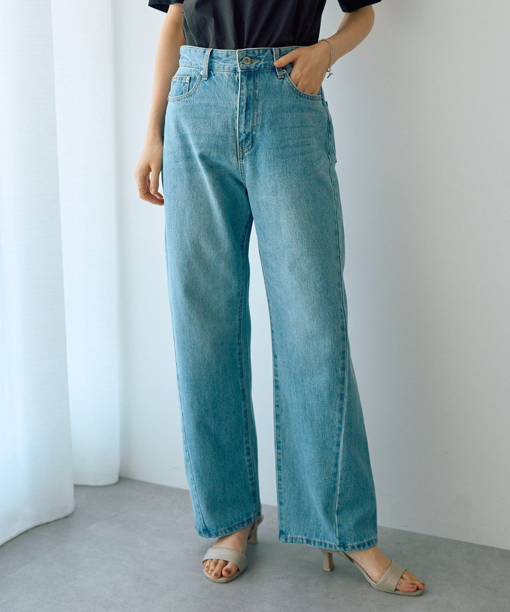 【イェッカ ヴェッカ/YECCA VECCA】のルーズストレートデニムパンツ インテリア・キッズ・メンズ・レディースファッション・服の通販 founy(ファニー) 　ファッション　Fashion　レディースファッション　Fashion for Women　パンツ　Pants & Trousers　デニムパンツ・ジーンズ・美脚デニム　Denim Jeans & Pants　おすすめ　Recommended / Our Picks　デニム　Denim, Jeans Material　ポケット　Pocket, Pocket Detail　ロング　Long, Long-Length　A/W・秋冬　Autumn/Winter　Indigo|ID: prp329100004658567 ipo3291000000033716685