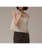 【グレース コンチネンタル/GRACE CONTINENTAL】のビーズ刺繍トップ 人気、トレンドファッション・服の通販 founy(ファニー) ファッション Fashion レディースファッション Fashion for Women トップス・カットソー Cut & Sew Tops シャツ・ブラウス・オフィスカジュアル Elegant Blouses & Button-Ups ロングTシャツ・Tシャツ Longline T-Shirts & Tees カットソー・ベーシックTシャツ Cut-and-Sewn Tops / Stretch Tees & Basics おすすめ Recommended / Our Picks カットソー Cut and Sewn Top グラデーション Gradient, Ombre シアー Sheer, See-Through スパンコール Sequins, Sequin Embellishment チュール Tulip, Tulip Motif 夏 Summer 春 Spring S/S・春夏 SS, Spring/Summer, Warm Season thumbnail ベージュ|ID: prp329100004658625 ipo3291000000033717093