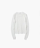 【エイトン/ATON】のTENCEL SILK CIRCULER RIB クルー&クルーレイヤード WHITE|ID: prp329100004658639 ipo3291000000033717176