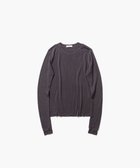 【エイトン/ATON】のTENCEL SILK CIRCULER RIB クルー&クルーレイヤード CHAROCAL GRAY|ID: prp329100004658639 ipo3291000000033717178