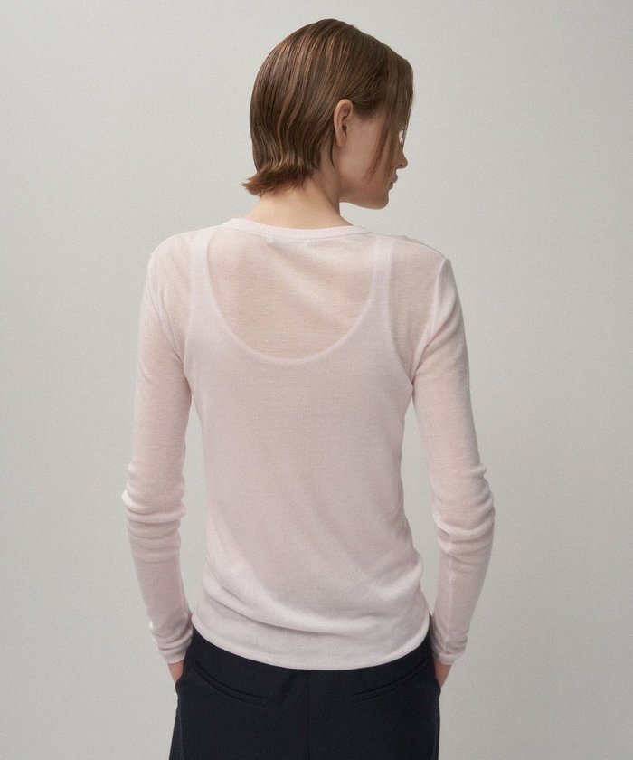 【エイトン/ATON】のTENCEL SILK CIRCULER RIB クルー&タンクレイヤード インテリア・キッズ・メンズ・レディースファッション・服の通販 founy(ファニー) https://founy.com/ ファッション Fashion レディースファッション Fashion for Women トップス・カットソー Cut & Sew Tops ニット Knit Tops & Sweaters インナー Innerwear カットソー Cut and Sewn Top シルク Silk, 100% Silk シンプル Simple, Minimal セーター Sweater, Knitwear タンク Tank Top, Sleeveless Top タートルネック Turtleneck, High Neck A/W・秋冬 Autumn/Winter |ID: prp329100004658640 ipo3291000000033717180