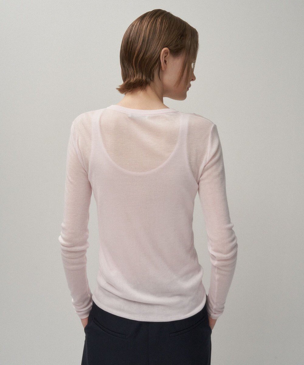 【エイトン/ATON】のTENCEL SILK CIRCULER RIB クルー&タンクレイヤード 人気、トレンドファッション・服の通販 founy(ファニー) 　ファッション　Fashion　レディースファッション　Fashion for Women　トップス・カットソー　Cut & Sew Tops　ニット　Knit Tops & Sweaters　インナー　Innerwear　カットソー　Cut and Sewn Top　シルク　Silk, 100% Silk　シンプル　Simple, Minimal　セーター　Sweater, Knitwear　タンク　Tank Top, Sleeveless Top　タートルネック　Turtleneck, High Neck　A/W・秋冬　Autumn/Winter　 other-1|ID: prp329100004658640 ipo3291000000033717180
