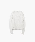 【エイトン/ATON】のTENCEL SILK CIRCULER RIB クルー&タンクレイヤード WHITE|ID: prp329100004658640 ipo3291000000033717184