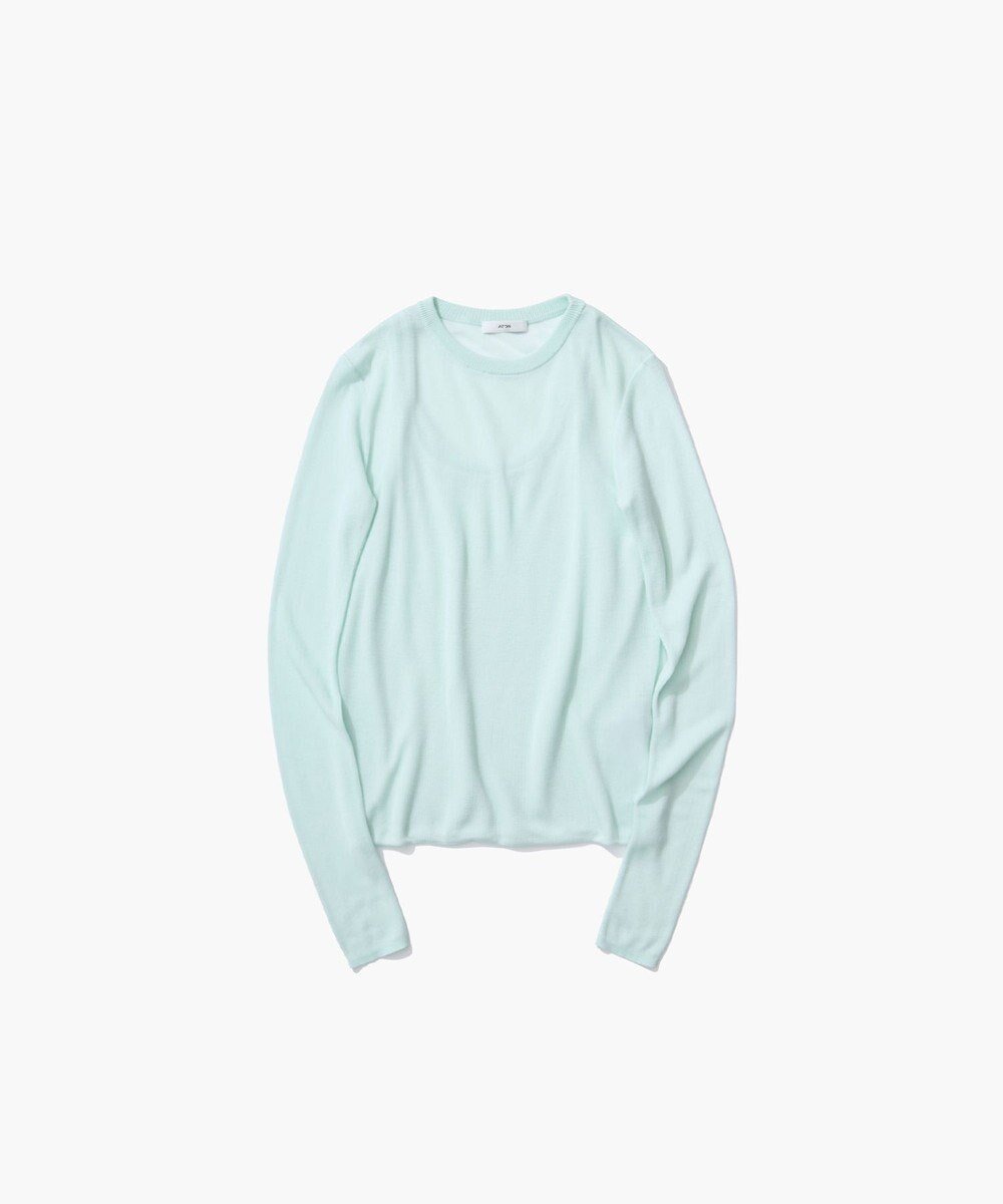 【エイトン/ATON】のTENCEL SILK CIRCULER RIB クルー&タンクレイヤード インテリア・キッズ・メンズ・レディースファッション・服の通販 founy(ファニー) 　ファッション　Fashion　レディースファッション　Fashion for Women　トップス・カットソー　Cut & Sew Tops　ニット　Knit Tops & Sweaters　インナー　Innerwear　カットソー　Cut and Sewn Top　シルク　Silk, 100% Silk　シンプル　Simple, Minimal　セーター　Sweater, Knitwear　タンク　Tank Top, Sleeveless Top　タートルネック　Turtleneck, High Neck　A/W・秋冬　Autumn/Winter　MINT|ID: prp329100004658640 ipo3291000000033717185