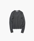【エイトン/ATON】のTENCEL SILK CIRCULER RIB クルー&タンクレイヤード CHAROCAL GRAY|ID: prp329100004658640 ipo3291000000033717188