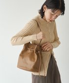 【ラシット/russet】の【2025AW新作】レザー巾着バケットバッグ(CE-1614) Brown|ID: prp329100004658651 ipo3291000000033717273
