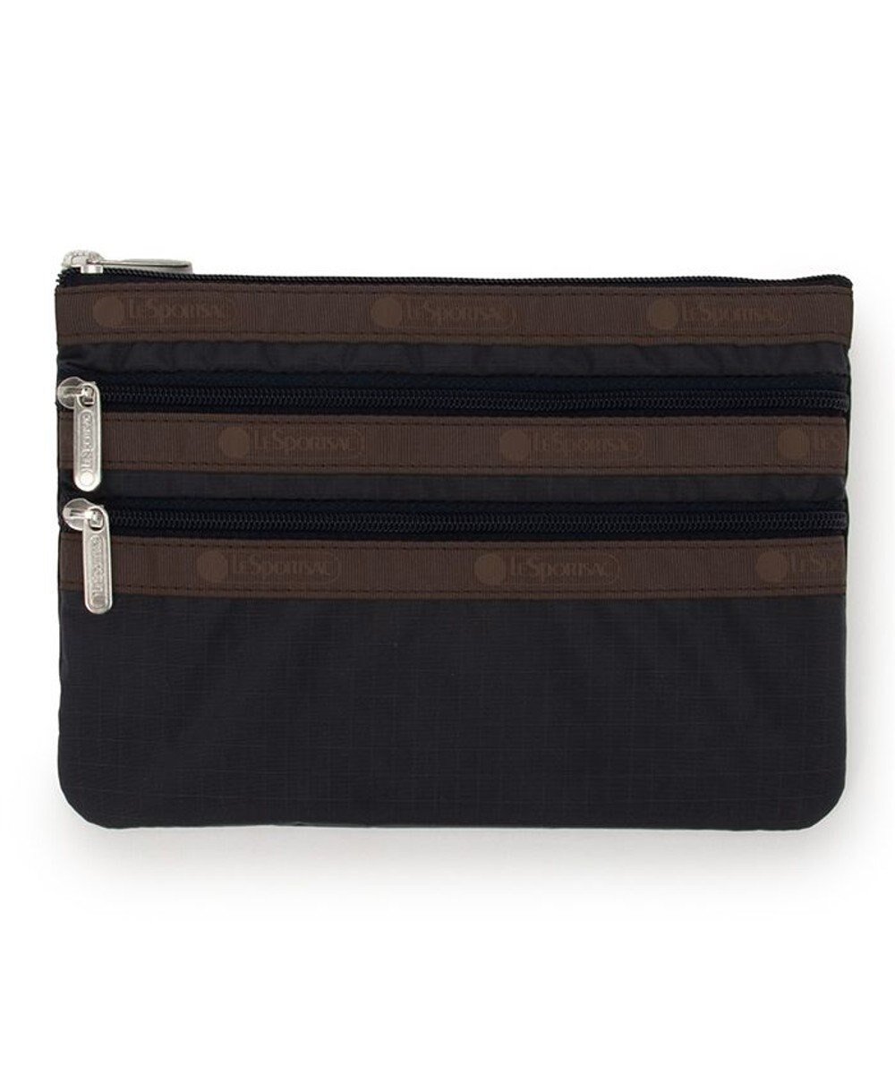 【レスポートサック/LeSportsac】の3ZIP COSMETIC/ディープシー/ダークチョコレート 人気、トレンドファッション・服の通販 founy(ファニー) 　ファッション　Fashion　レディースファッション　Fashion for Women　ミニ財布・二つ折り財布　Wallets & Card Cases　ポーチ&ミニバッグ　Pouches & Mini Bags　アウトドア　Outdoor Clothing　軽量　Lightweight, Ultra Light　スポーツ　Sports, Activewear　スリム　Slim, Slim Fit　財布　Wallet, Purse　トラベル　Travel, Travel Gear　人気　Popular, Best Seller　フラット　Flat, Flat Shoes　プリント　Print, Printed Pattern　ポケット　Pocket, Pocket Detail　ポーチ　Pouch, Small Case　無地　Plain, Solid Color　旅行　Travel　 other-1|ID: prp329100004658697 ipo3291000000033717524