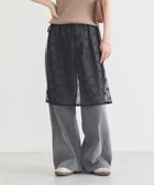 【アースミュージックアンドエコロジー/earth music&ecology】のフラワー刺繍レイヤードスカート Black|ID: prp329100004658701 ipo3291000000033717545