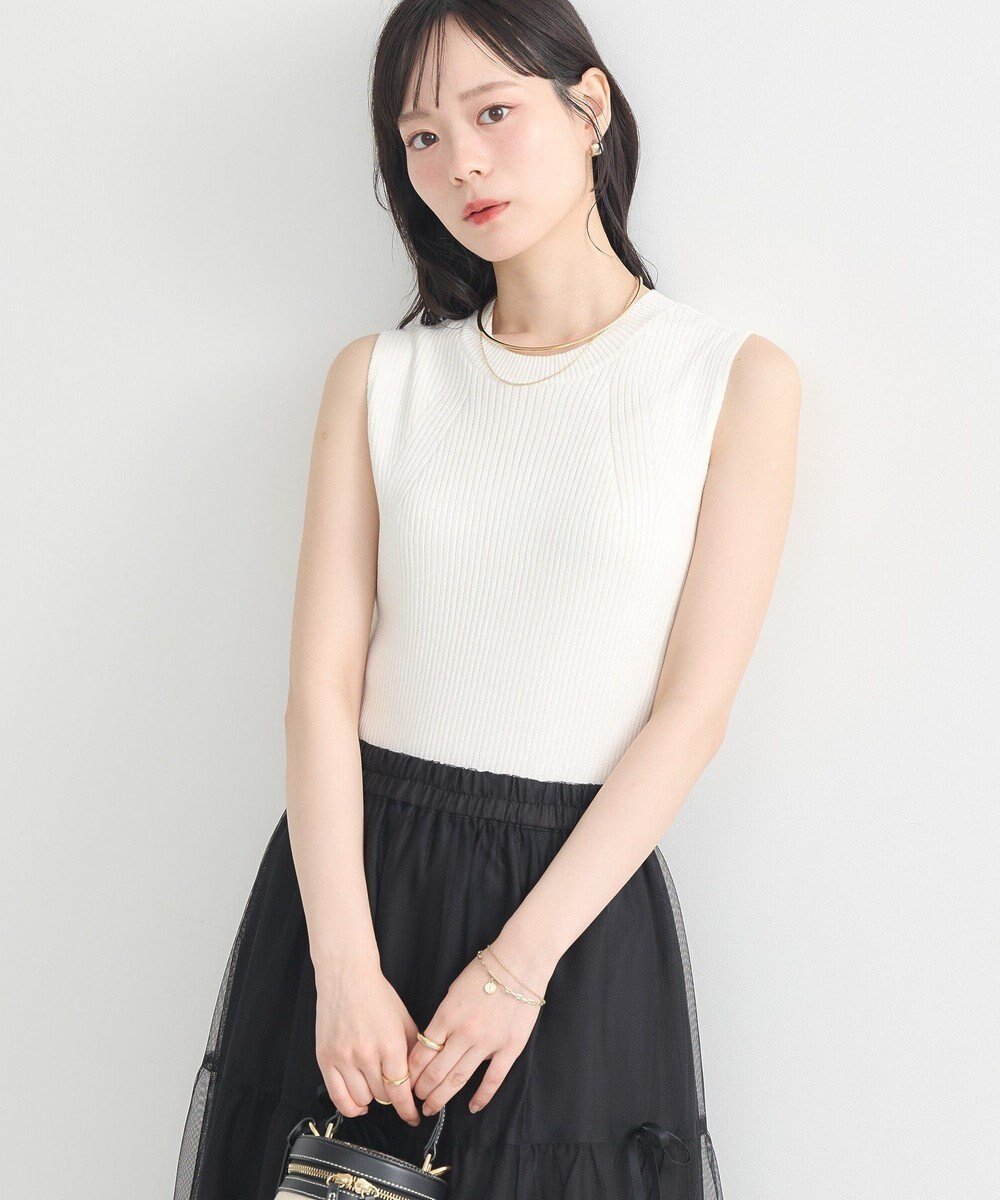 【アースミュージックアンドエコロジー/earth music&ecology】のランダムリブノースリーブニット 人気、トレンドファッション・服の通販 founy(ファニー) 　ファッション　Fashion　レディースファッション　Fashion for Women　トップス・カットソー　Cut & Sew Tops　ニット　Knit Tops & Sweaters　キャミソール&ノースリーブ　Camisoles & Sleeveless Tops　おすすめ　Recommended / Our Picks　インナー　Innerwear　コンパクト　Compact, Small Size　ジャケット　Jacket, Outerwear　スタイリッシュ　Stylish, Fashionable　セーター　Sweater, Knitwear　フォルム　Silhouette, Form　ポケット　Pocket, Pocket Detail　ロング　Long, Long-Length　A/W・秋冬　Autumn/Winter　 other-1|ID: prp329100004658705 ipo3291000000033717569