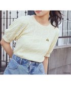 【アースミュージックアンドエコロジー/earth music&ecology】のDisney×Seiji Matsumoto刺繍ニット Yellow|ID: prp329100004658706 ipo3291000000033717577