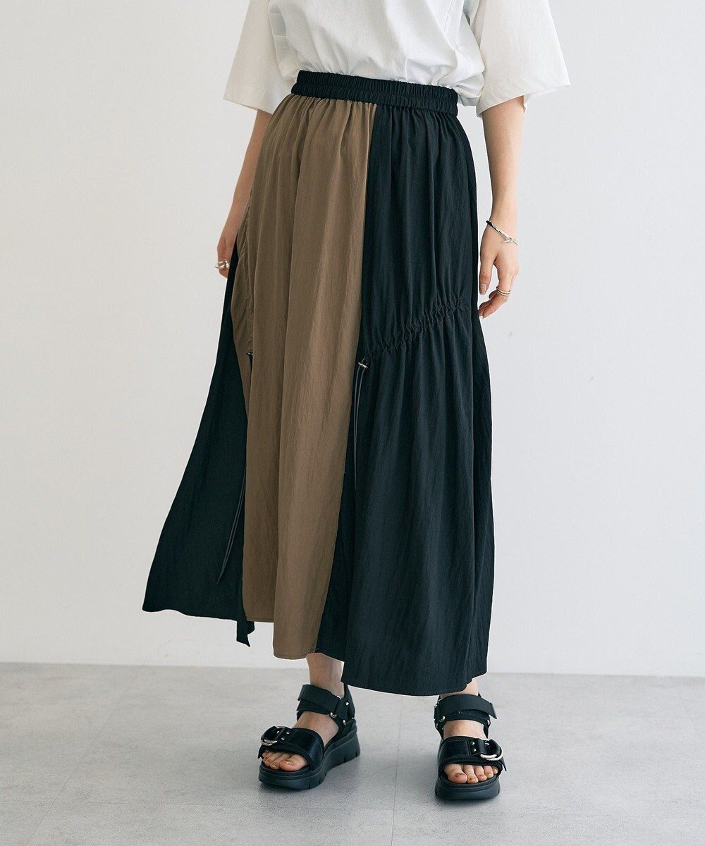 【イェッカ ヴェッカ/YECCA VECCA】のドロストデザインロングスカート 人気、トレンドファッション・服の通販 founy(ファニー) 　ファッション　Fashion　レディースファッション　Fashion for Women　スカート　Skirts　ロングスカート　Long Skirts / Maxi & Midi Skirts　おすすめ　Recommended / Our Picks　アシンメトリー　Asymmetrical Style　シンプル　Simple, Minimal　ポケット　Pocket, Pocket Detail　ヴィンテージ　Vintage Style　A/W・秋冬　Autumn/Winter　 other-1|ID: prp329100004658725 ipo3291000000033717694