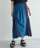 【イェッカ ヴェッカ/YECCA VECCA】のドロストデザインロングスカート Blue|ID: prp329100004658725 ipo3291000000033717696