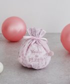 【メゾンドフルール/Maison de FLEUR】のリボンレオパード巾着ポーチ Light Pink|ID: prp329100004658752 ipo3291000000033717886