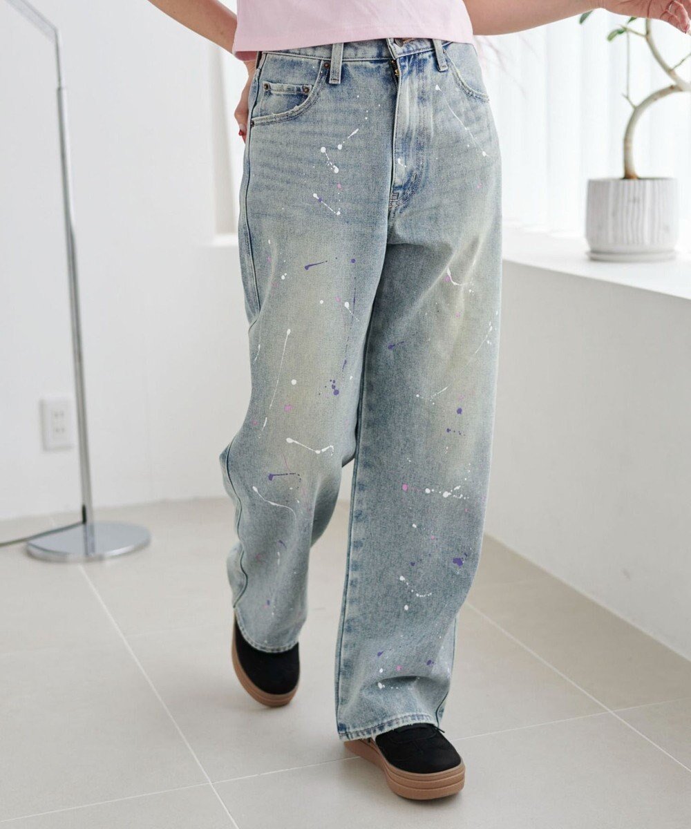 【ウィゴー/WEGO】のペイントストレートデニムパンツ 人気、トレンドファッション・服の通販 founy(ファニー) ファッション Fashion レディースファッション Fashion for Women パンツ Pants & Trousers デニムパンツ・ジーンズ・美脚デニム Denim Jeans & Pants ショート Short, Short Length シンプル Simple, Minimal スマホ Smartphone, Mobile Device デニム Denim, Jeans Material ルーズ Loose, Oversized 人気 Popular, Best Seller 冬 Winter / This Winter 夏 Summer 春 Spring S/S・春夏 SS, Spring/Summer, Warm Season 秋 Autumn other-1|ID: prp329100004658803 ipo3291000000034656844