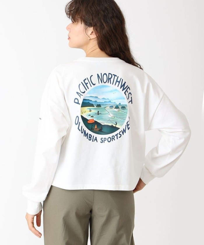 【コロンビア/Columbia】のColumbia/ ウィメンズレイクトゥーアベニューロングスリーブクロップドTシャツ /コロンビア インテリア・キッズ・メンズ・レディースファッション・服の通販 founy(ファニー) https://founy.com/ ファッション Fashion レディースファッション Fashion for Women トップス・カットソー Cut & Sew Tops シャツ・ブラウス・オフィスカジュアル Elegant Blouses & Button-Ups ロングTシャツ・Tシャツ Longline T-Shirts & Tees カットソー・ベーシックTシャツ Cut-and-Sewn Tops / Stretch Tees & Basics アウトドア Outdoor Clothing カットソー Cut and Sewn Top クロップド Cropped, Short Length グラフィック Graphic, Graphic Design トレンド Trend, Trending Now 長袖 Long Sleeve, Full Sleeve フィット Fit, Slim Fit フロント Front, Front Design メンズ Men's, Menswear リラックス Relax, Relaxed Fit A/W・秋冬 Autumn/Winter S/S・春夏 SS, Spring/Summer, Warm Season 夏 Summer |ID: prp329100004658827 ipo3291000000033718633