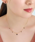 【フィービィー/phoebe】のカラージェムステーションワンポイントネックレス/天然石 ブラック|ID: prp329100004658874 ipo3291000000033718849