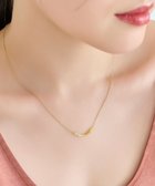 【フィービィー/phoebe】の【金属アレルギー対応】サニージェムラインアーチネックレス/天然石/サージカルステンレス イエロー|ID: prp329100004658875 ipo3291000000033718853