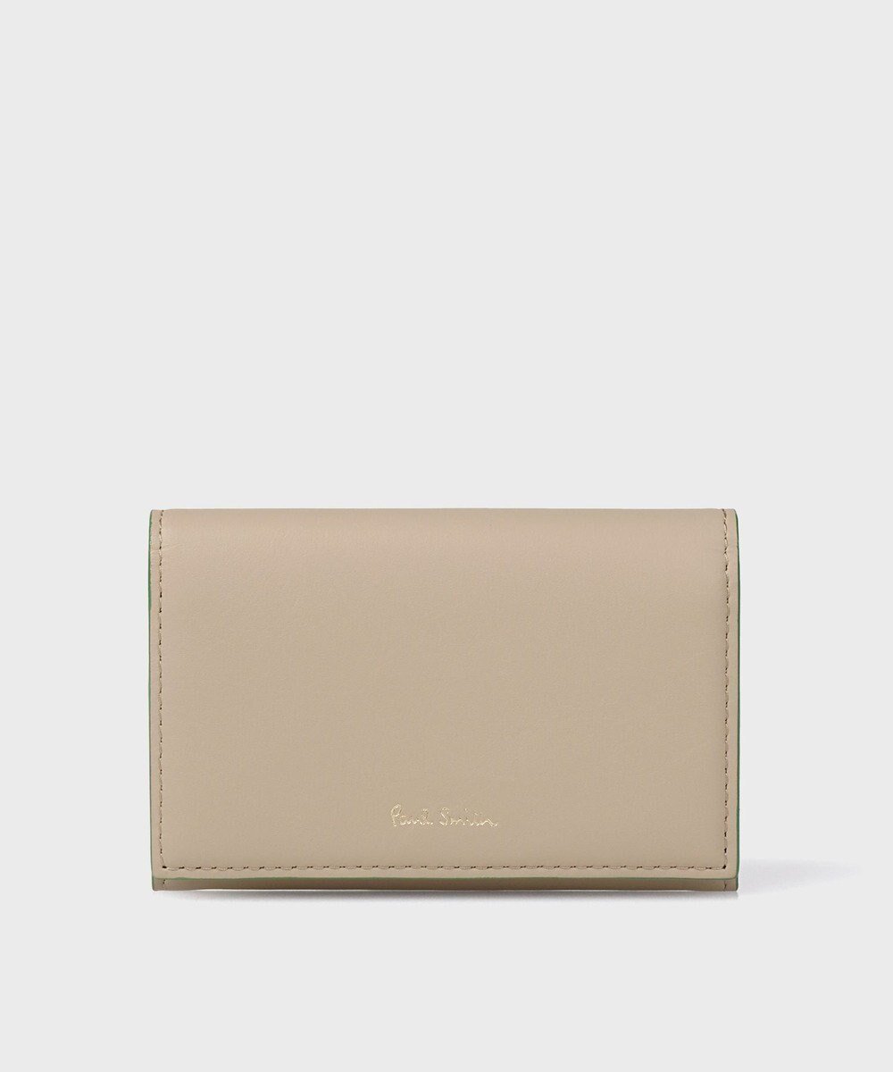 【ポール スミス/Paul Smith】のサプルレザー 名刺入れ インテリア・キッズ・メンズ・レディースファッション・服の通販 founy(ファニー) 　ファッション　Fashion　レディースファッション　Fashion for Women　ミニ財布・二つ折り財布　Wallets & Card Cases　カードケース/名刺入れ　Card Holders & Business Cases　シンプル　Simple, Minimal　財布　Wallet, Purse　プリント　Print, Printed Pattern　エレガント 上品　Elegant　ベージュ|ID: prp329100004658888 ipo3291000000033718935