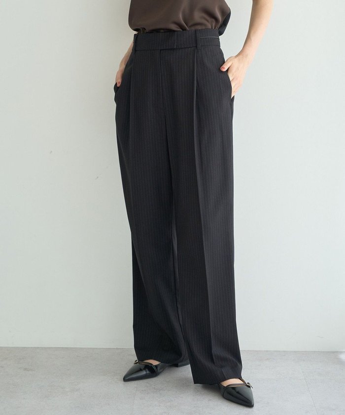 【イェッカ ヴェッカ/YECCA VECCA】のウエストデザインワイドストレートパンツ インテリア・キッズ・メンズ・レディースファッション・服の通販 founy(ファニー) https://founy.com/ ファッション Fashion レディースファッション Fashion for Women パンツ Pants & Trousers おすすめ Recommended / Our Picks ジャケット Jacket, Outerwear ストレッチ Stretch, Stretchy Fabric スラックス Slacks, Dress Pants セットアップ Set-Up, Coordinated Outfit ポケット Pocket, Pocket Detail A/W・秋冬 Autumn/Winter |ID: prp329100004658893 ipo3291000000033881606