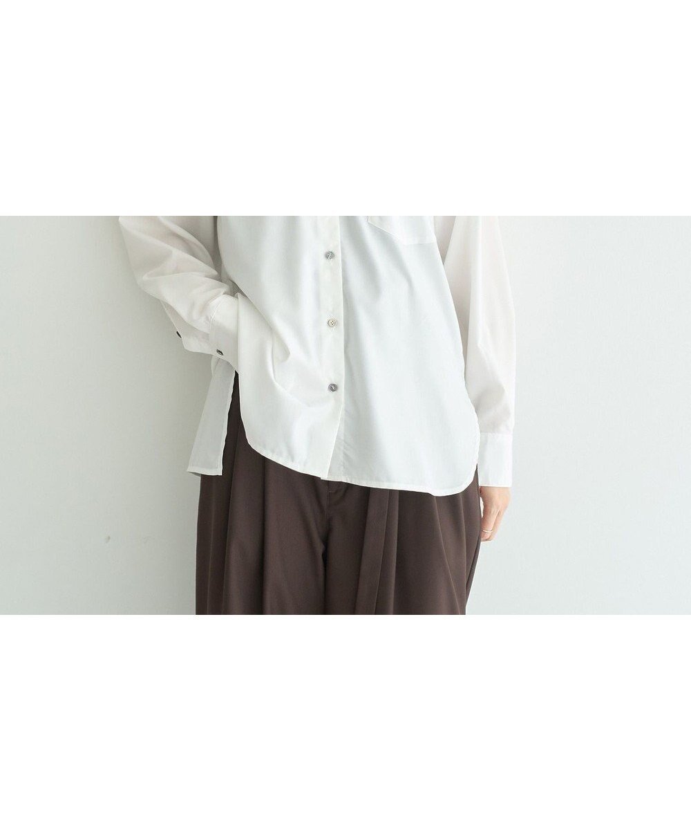 【イェッカ ヴェッカ/YECCA VECCA】のロングシャツ インテリア・キッズ・メンズ・レディースファッション・服の通販 founy(ファニー) 　ファッション　Fashion　レディースファッション　Fashion for Women　トップス・カットソー　Cut & Sew Tops　シャツ・ブラウス・オフィスカジュアル　Elegant Blouses & Button-Ups　おすすめ　Recommended / Our Picks　シンプル　Simple, Minimal　ポケット　Pocket, Pocket Detail　ロング　Long, Long-Length　エレガント 上品　Elegant　A/W・秋冬　Autumn/Winter　Off White|ID: prp329100004658894 ipo3291000000033718975