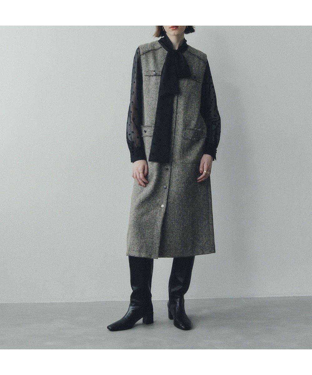 【イェッカ ヴェッカ/YECCA VECCA】のツイードジレジャンスカ 人気、トレンドファッション・服の通販 founy(ファニー) 　ファッション　Fashion　レディースファッション　Fashion for Women　アウター　Coat / Outerwear Collection　おすすめ　Recommended / Our Picks　インナー　Innerwear　クラシカル　Classical, Vintage-Inspired　シンプル　Simple, Minimal　ツイード　Twill, Twill Weave　フリンジ　Fringe, Tassel　ポケット　Pocket, Pocket Detail　メタル　Metal, Metal Parts　A/W・秋冬　Autumn/Winter　 other-1|ID: prp329100004658898 ipo3291000000033719006