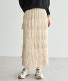 【イェッカ ヴェッカ/YECCA VECCA】のフリンジロングスカート Light Beige|ID: prp329100004658899 ipo3291000000033719011