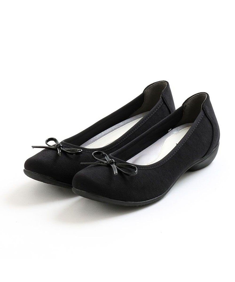 【アキュアーズ/AcureZ】のカラーバリエーション豊かな人気NO.1リボンバレエ「母趾にやさしい美パンプス」 インテリア・キッズ・メンズ・レディースファッション・服の通販 founy(ファニー) 　ファッション　Fashion　レディースファッション　Fashion for Women　クッション　Cushion, Throw Pillow　シューズ　Shoes, Footwear　バレエ　Ballet, Ballet Style　フィット　Fit, Slim Fit　リボン　Ribbon, Bow　人気　Popular, Best Seller　ブラックサテン|ID: prp329100004658905 ipo3291000000033719043