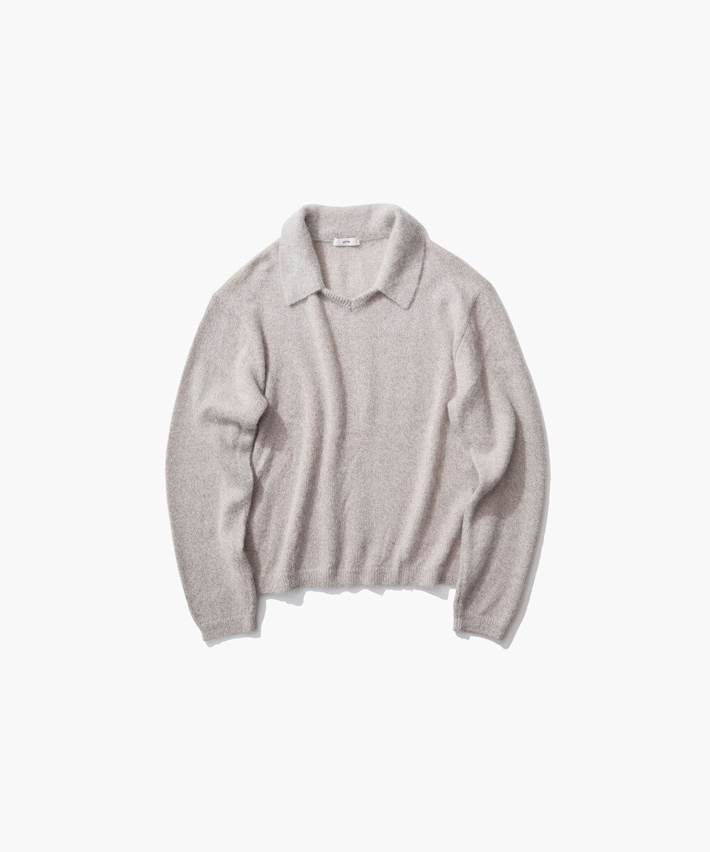 【エイトン/ATON】のSILK ALPACA ポロセーター インテリア・キッズ・メンズ・レディースファッション・服の通販 founy(ファニー) 　ファッション　Fashion　レディースファッション　Fashion for Women　トップス・カットソー　Cut & Sew Tops　ニット　Knit Tops & Sweaters　シルク　Silk, 100% Silk　セーター　Sweater, Knitwear　ボトム　Bottoms, Lower Wear　レギュラー　Regular, Standard Fit　A/W・秋冬　Autumn/Winter　BEIGE|ID: prp329100004658964 ipo3291000000033719284