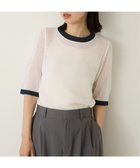 【アメリカンホリック/AMERICAN HOLIC】のメッシュニットリンガーTシャツ Ivory|ID: prp329100004658972 ipo3291000000033719331