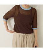 【アメリカンホリック/AMERICAN HOLIC】のメッシュニットリンガーTシャツ Brown|ID: prp329100004658972 ipo3291000000033719332