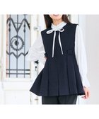 【フェルゥ/Feroux】の【洗える】ペプラム タックジレ ネイビー系|ID: prp329100004658976 ipo3291000000033719362