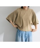 【グリーンパークス/Green Parks】の・SUGAR SPOON ワイドスリーブTEE 人気、トレンドファッション・服の通販 founy(ファニー) ファッション Fashion レディースファッション Fashion for Women トップス・カットソー Cut & Sew Tops シャツ・ブラウス・オフィスカジュアル Elegant Blouses & Button-Ups ロングTシャツ・Tシャツ Longline T-Shirts & Tees カットソー・ベーシックTシャツ Cut-and-Sewn Tops / Stretch Tees & Basics カットソー Cut and Sewn Top シンプル Simple, Minimal スタイリッシュ Stylish, Fashionable スリーブ Sleeve, Long Sleeve / Short Sleeve ポケット Pocket, Pocket Detail ワイド Wide, Wide Fit 秋 Autumn A/W・秋冬 Autumn/Winter thumbnail Dark Beige|ID: prp329100004658982 ipo3291000000033719387