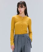 【ベイジ,/BEIGE,】の【洗える・GISELe 10月号掲載】FORD / ウール配色メローヘンリーネックカットソー Mustard|ID: prp329100004659005 ipo3291000000033719524