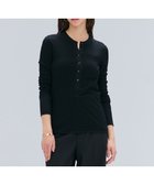 【ベイジ,/BEIGE,】の【洗える・GISELe 10月号掲載】FORD / ウール配色メローヘンリーネックカットソー Black|ID: prp329100004659005 ipo3291000000035844755