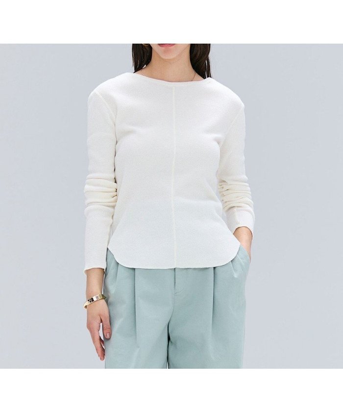 【ベイジ,/BEIGE,】の【洗える】GLOBE / コットンリブ前後2WAYカットソー インテリア・キッズ・メンズ・レディースファッション・服の通販 founy(ファニー) https://founy.com/ ファッション Fashion レディースファッション Fashion for Women トップス・カットソー Cut & Sew Tops シャツ・ブラウス・オフィスカジュアル Elegant Blouses & Button-Ups ロングTシャツ・Tシャツ Longline T-Shirts & Tees カットソー・ベーシックTシャツ Cut-and-Sewn Tops / Stretch Tees & Basics インナー Innerwear カットソー Cut and Sewn Top ジャケット Jacket, Outerwear フィット Fit, Slim Fit ボトム Bottoms, Lower Wear ミックス Mix, Mixed Style ロング Long, Long-Length ワッフル Waffle, Waffle Knit 夏 Summer S/S・春夏 SS, Spring/Summer, Warm Season 洗える Machine Washable A/W・秋冬 Autumn/Winter 長袖 Long Sleeve, Full Sleeve |ID: prp329100004659006 ipo3291000000033719533